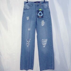 Indigo Rein High Rise Wide Leg Blue Washed Jean Size 5